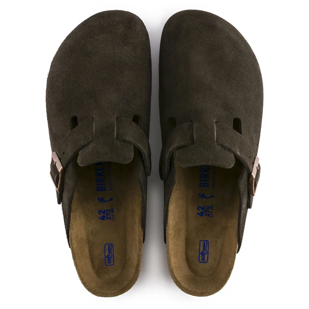 Boston Suede Soft Footbed Clog - Regular Width