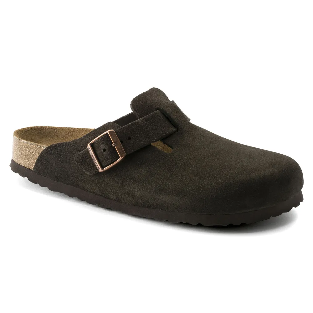 Boston Suede Soft Footbed Clog - Regular Width