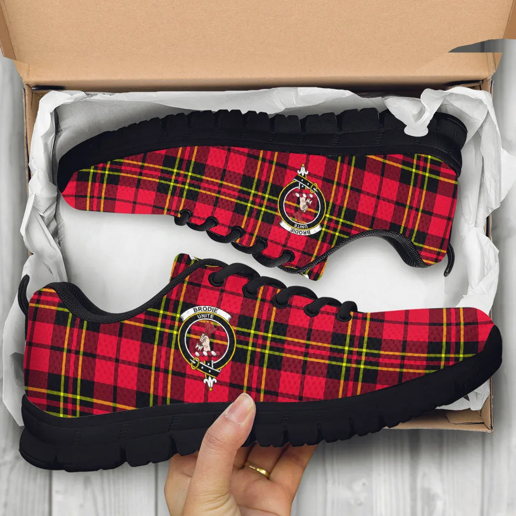 Brodie Modern Tartan Sneakers with Family Crest