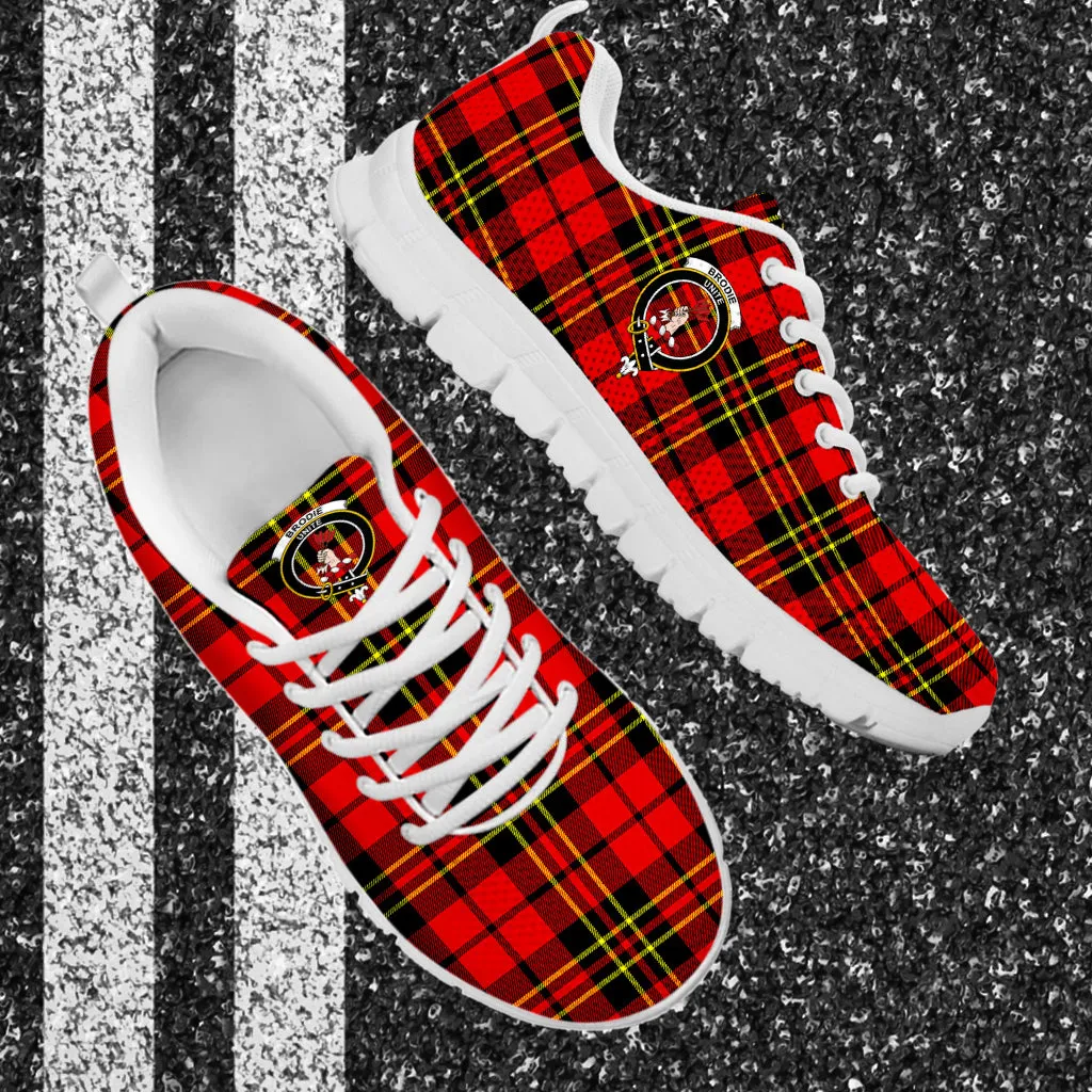 Brodie Modern Tartan Sneakers with Family Crest