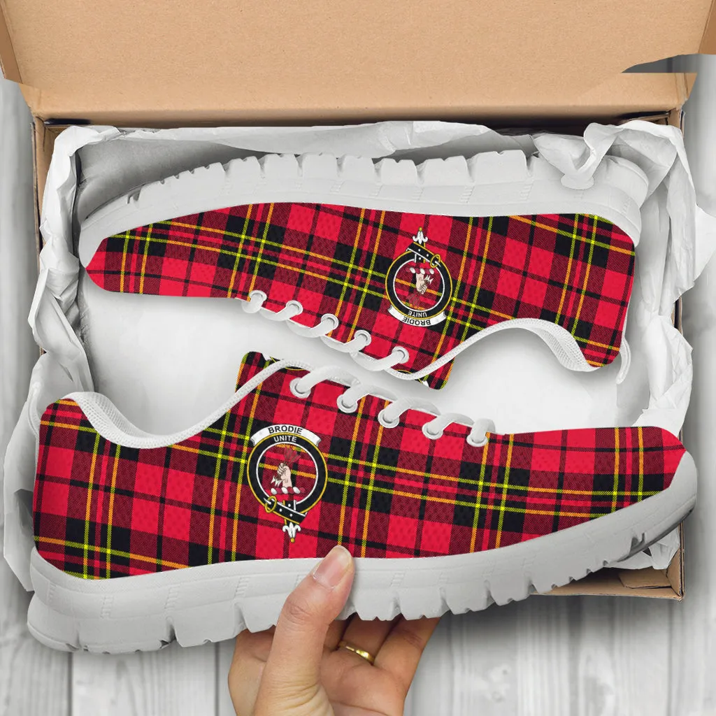 Brodie Modern Tartan Sneakers with Family Crest