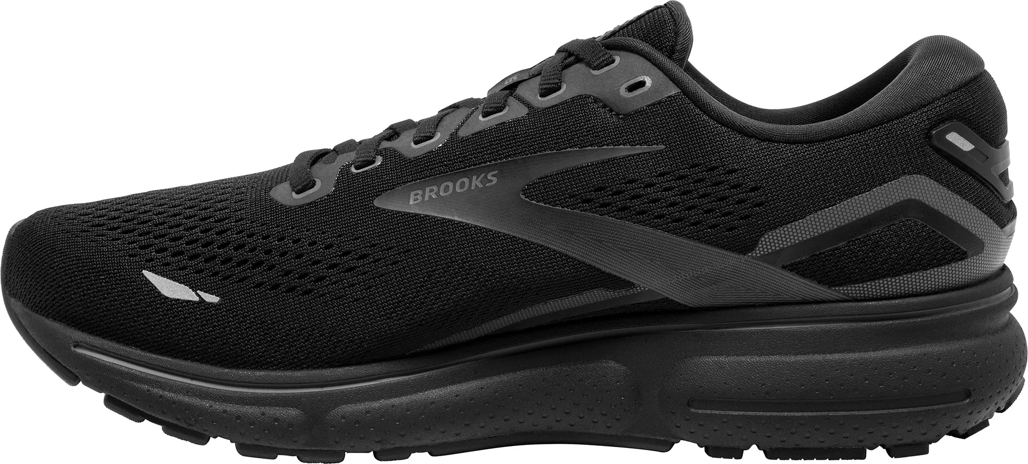 Brooks Ghost 15 WIDE FIT Mens Running Shoes - Black