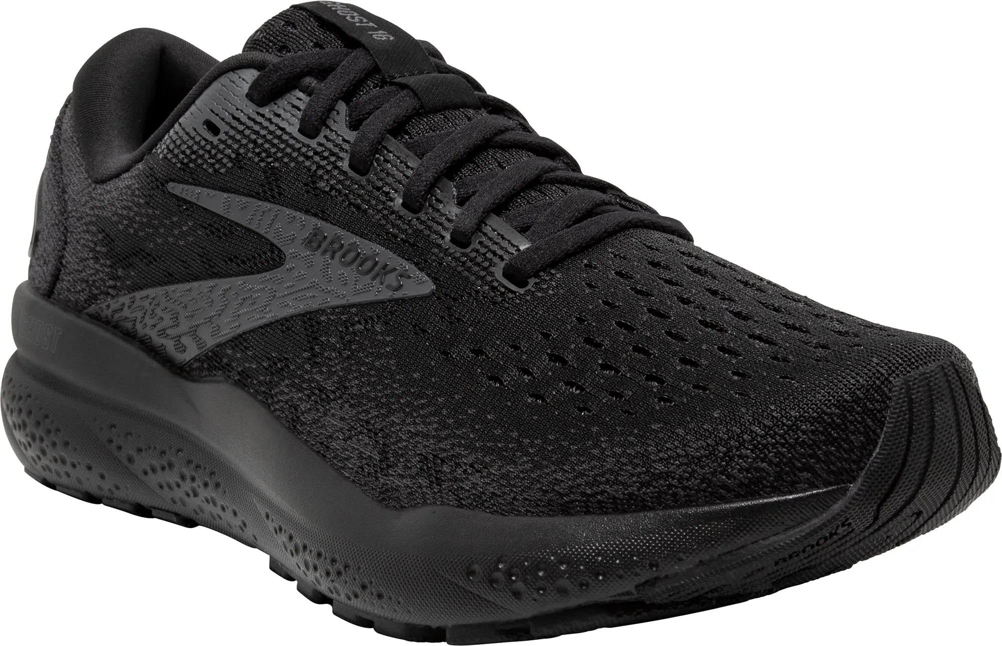 Brooks Ghost 16 WIDE FIT (4E) Mens Running Shoes - Black