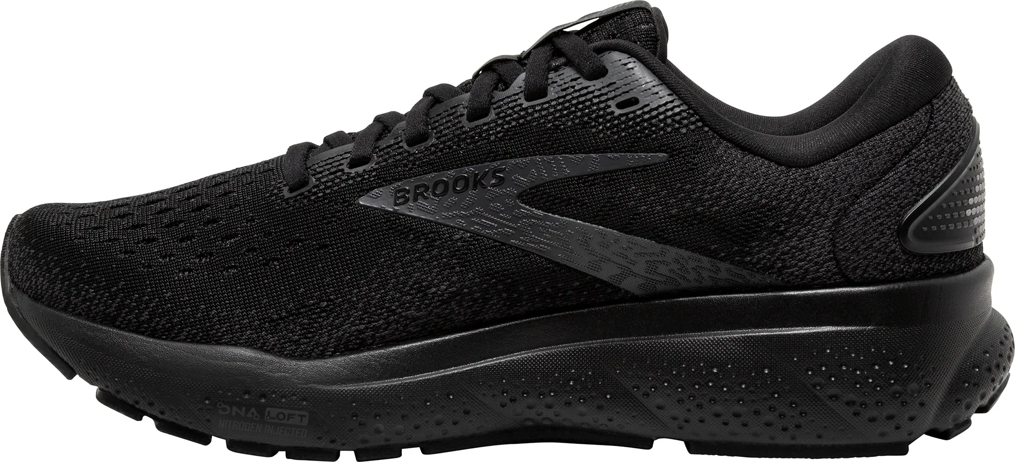 Brooks Ghost 16 WIDE FIT (4E) Mens Running Shoes - Black