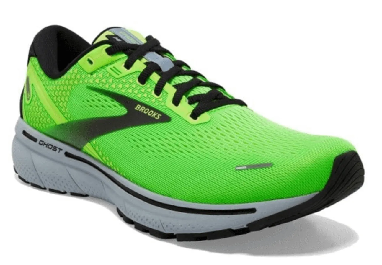 Brooks Mens Ghost 14 Running - Green/Grey