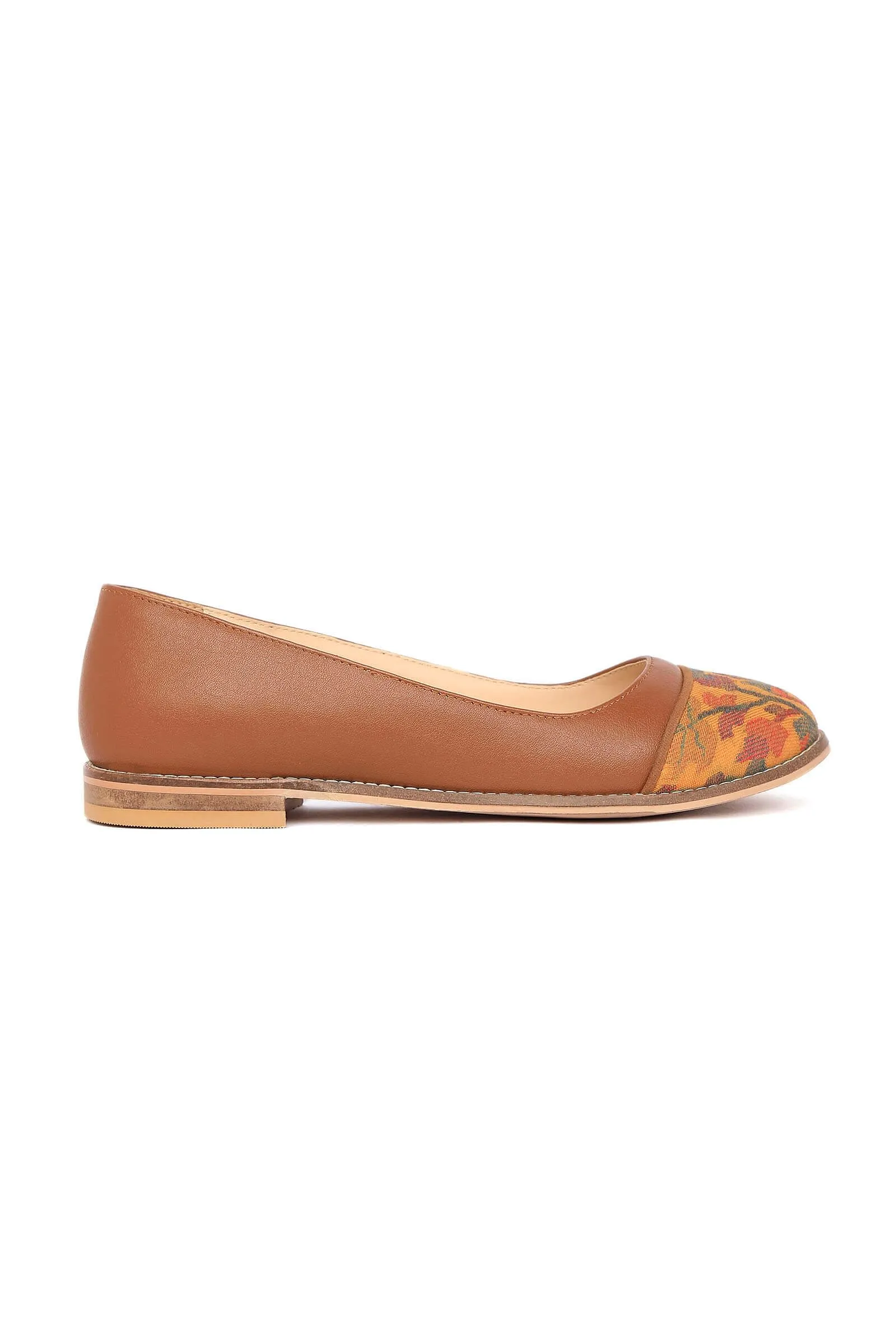 Brown Kani Cruelty Free Ballerina Flats