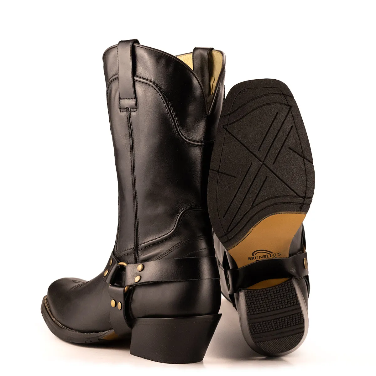 Brunello's The Rider Boot in Black