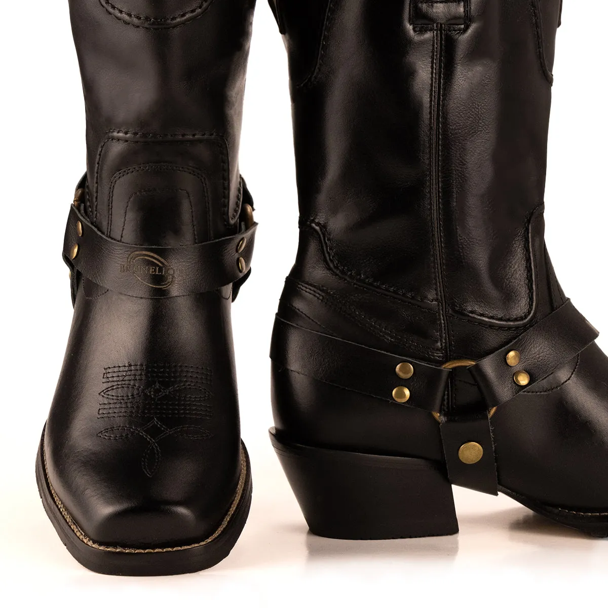 Brunello's The Rider Boot in Black