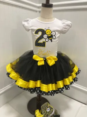 Bumblebee Birthday Tutu Set