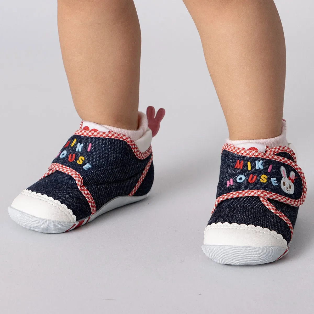 Bunny Denim First Walker Shoes