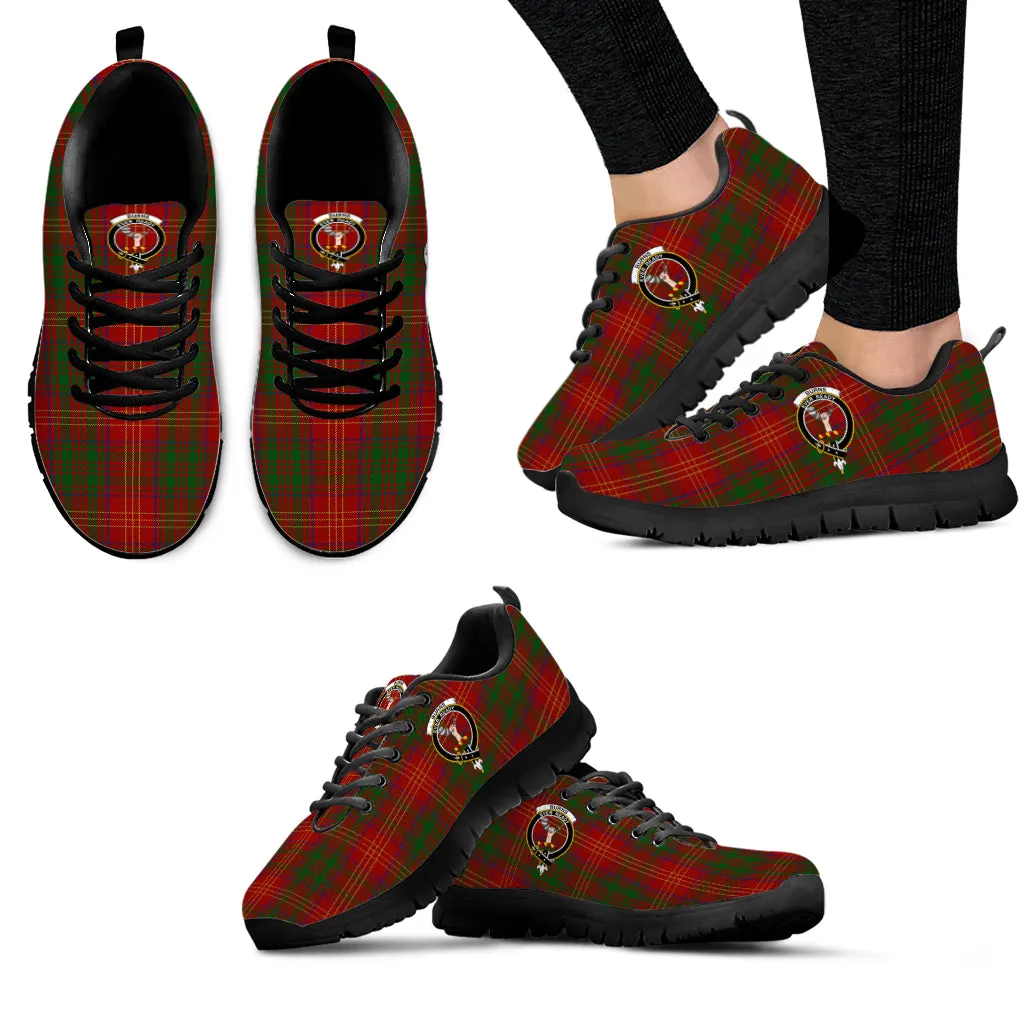 Burns Tartan Sneakers with Family Crest