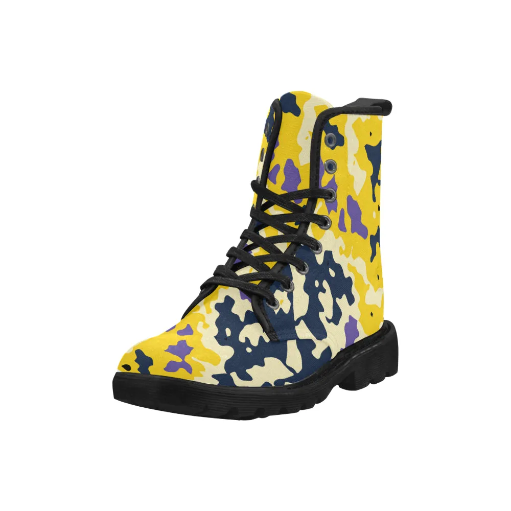 Buy Men's Camouflage Print Canvas Boots at TFS