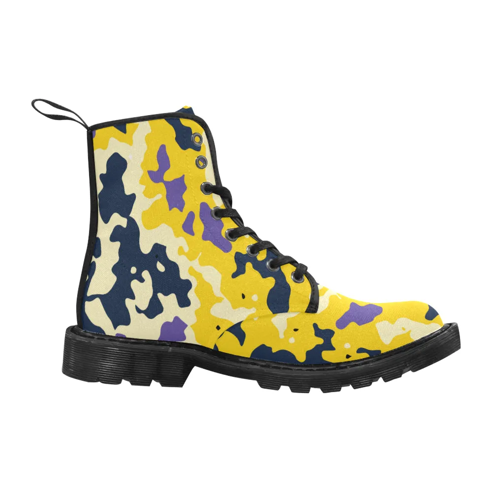 Buy Men's Camouflage Print Canvas Boots at TFS