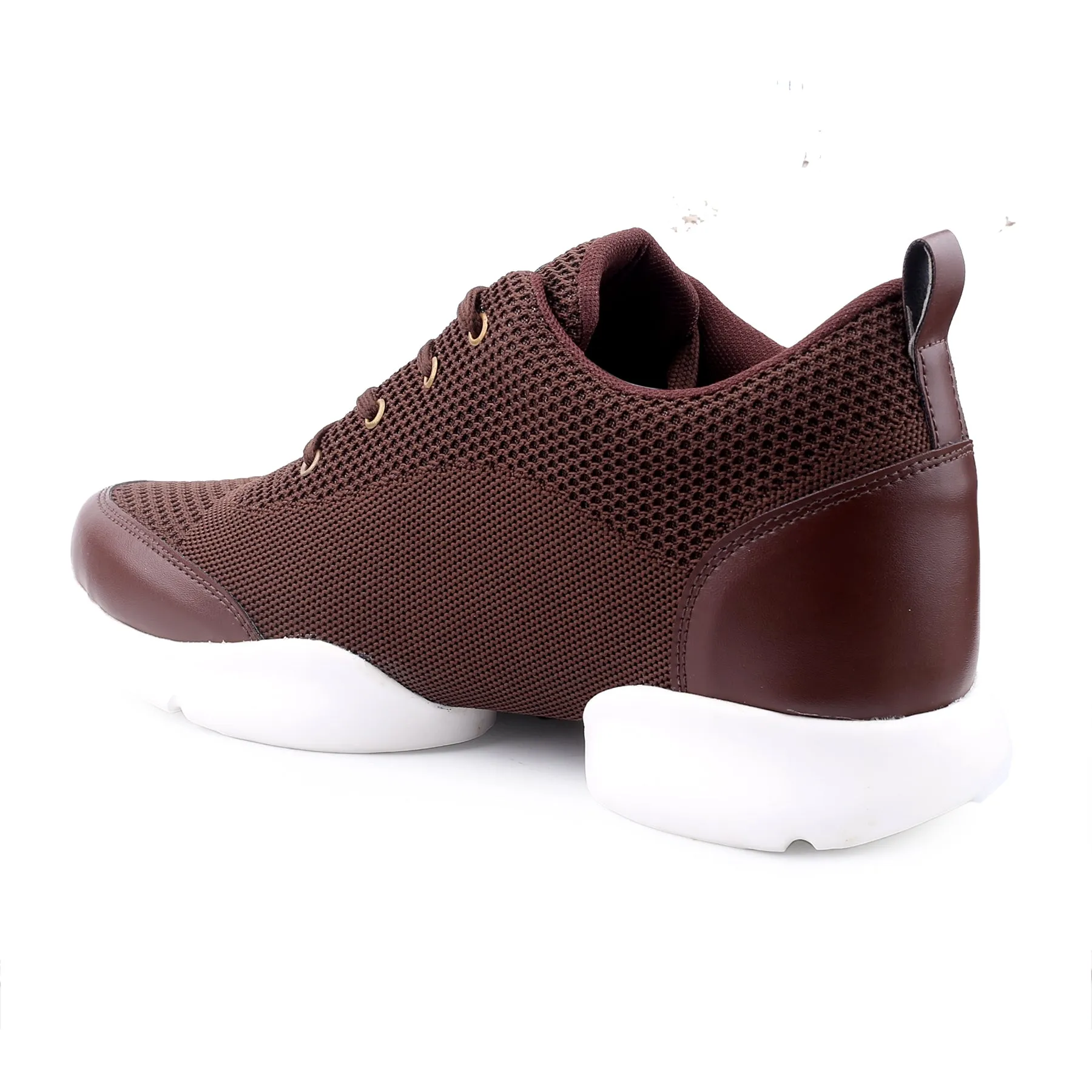 Bxxy New Latest Men's 3 Inch Hidden Height Increasing Stylish Casual Sports Lace-Up Shoes