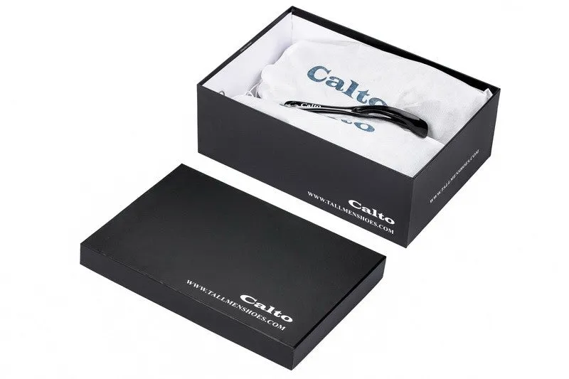 CALTO Black Elevator Sneakers - 3.4 Inches - H329082