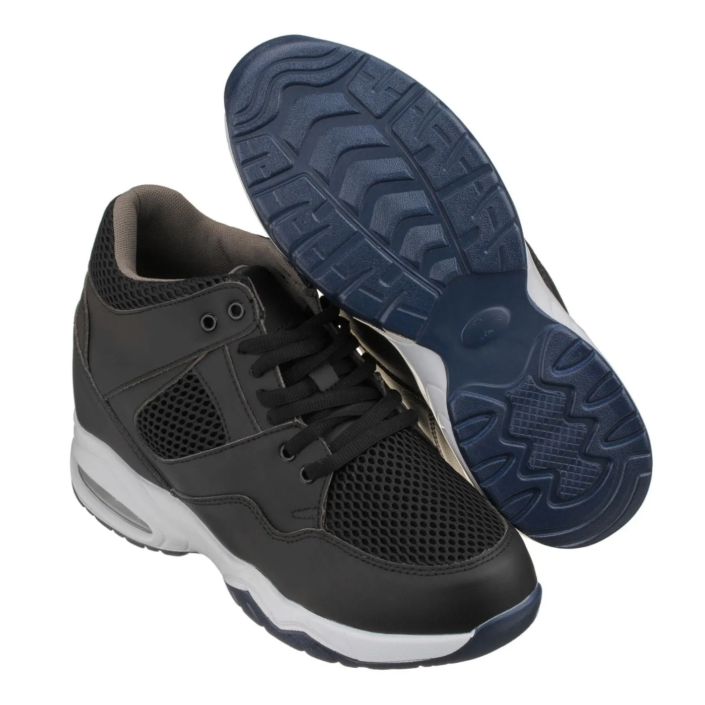 CALTO Black Elevator Sneakers - 3.4 Inches - H329082