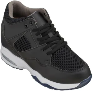 CALTO Black Elevator Sneakers - 3.4 Inches - H329082