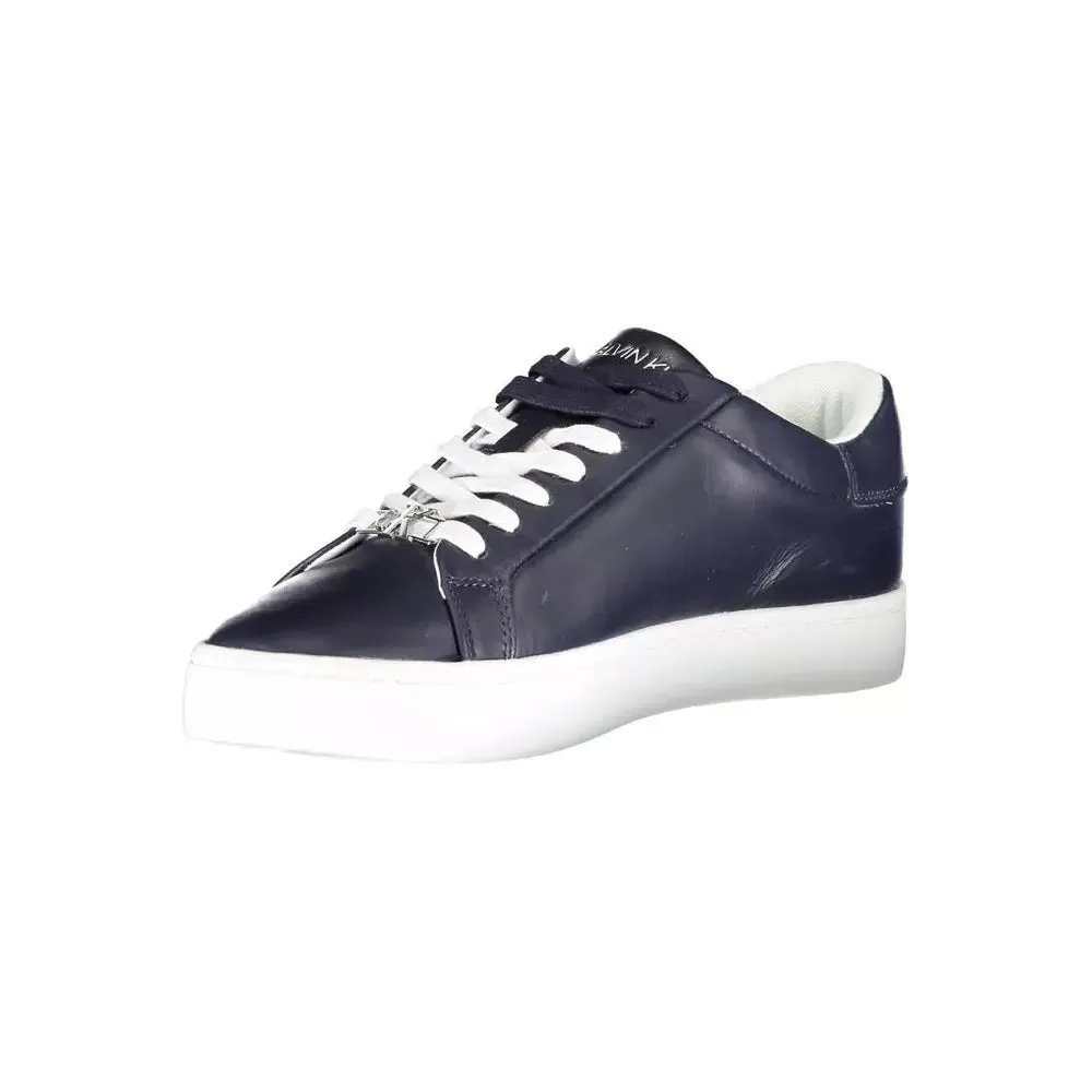 Calvin Klein Blue Leather Men Sneaker