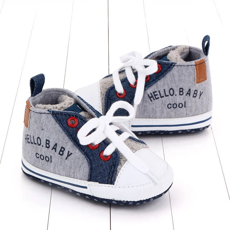 Canvas shoes color matching letters walking