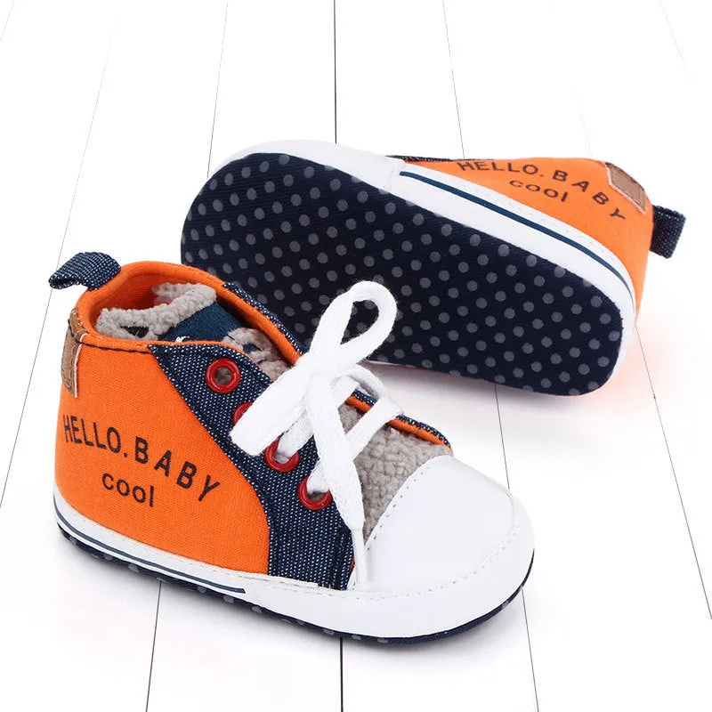 Canvas shoes color matching letters walking