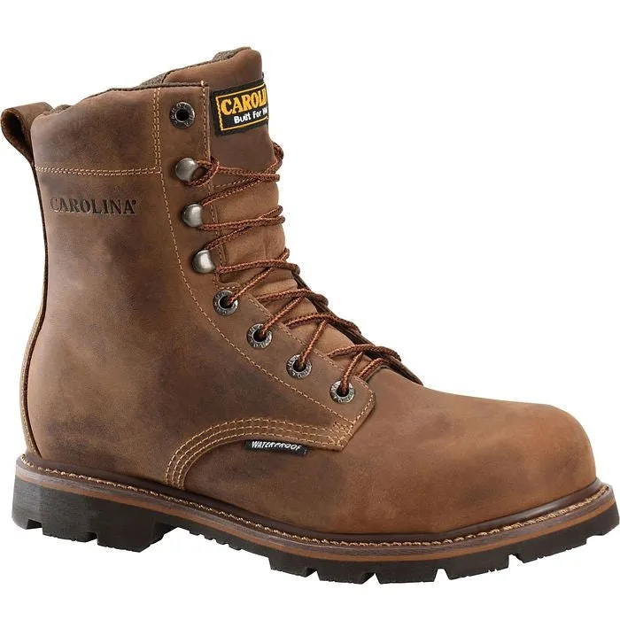 Carolina Men's Installer 8" Soft Toe WP Work Boot -Brown- CA3057