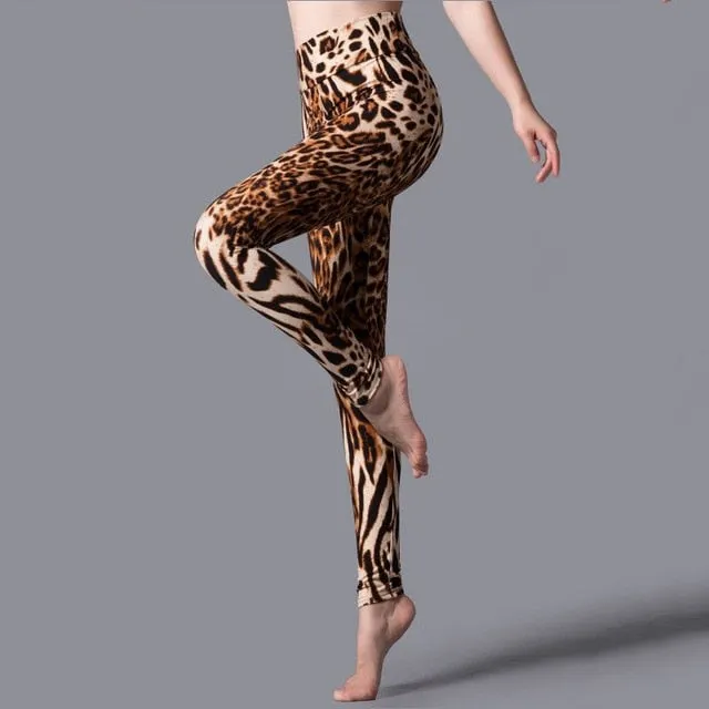 Casual Leggings Women Black Plus Size Elastic