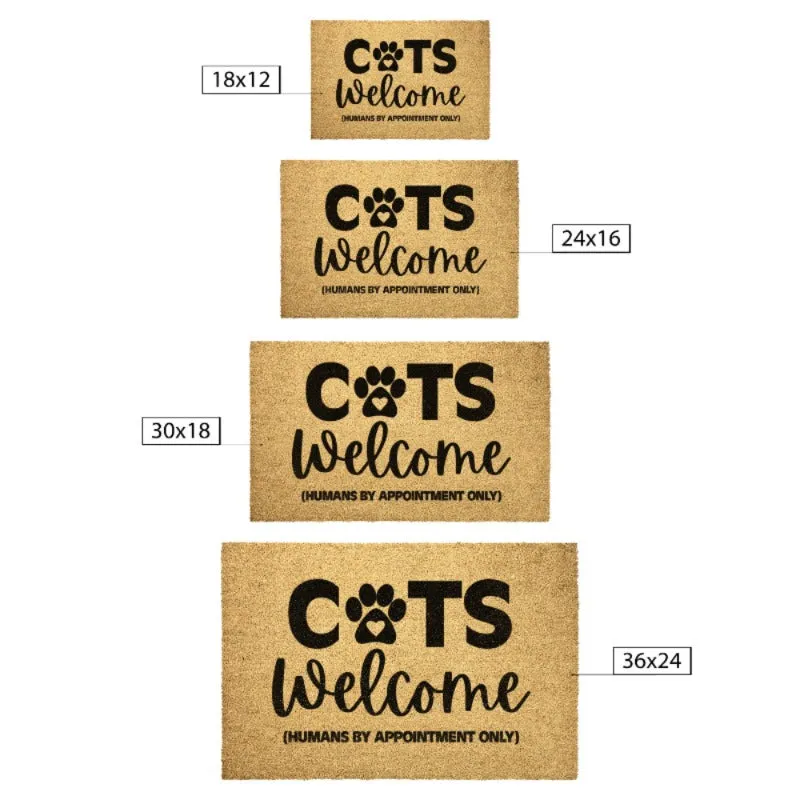 Cat Doormat Welcome Entryway