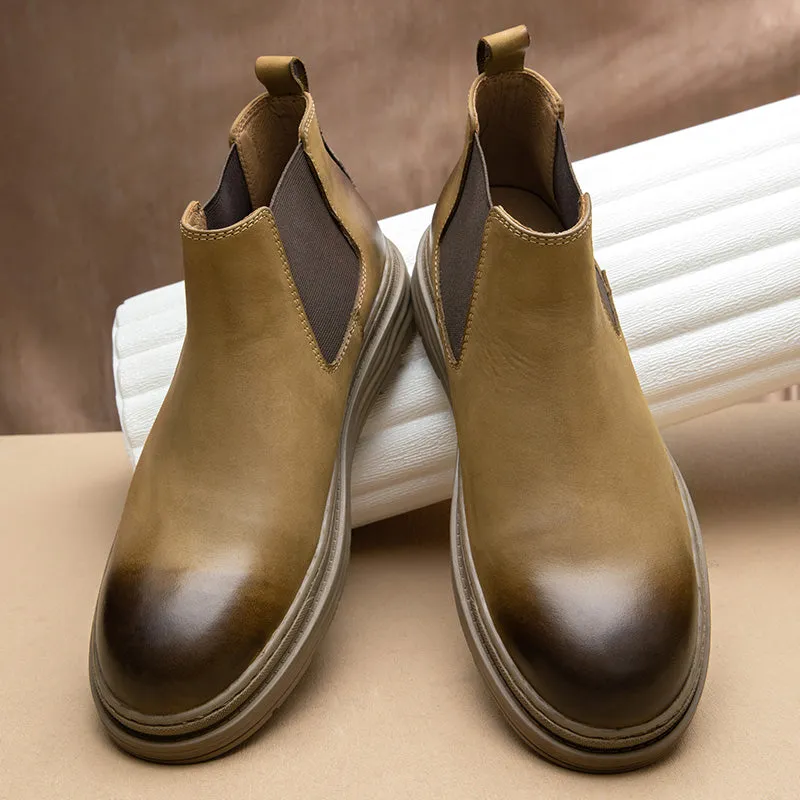 ChicHide Leisure Slip-On Ankle Boots