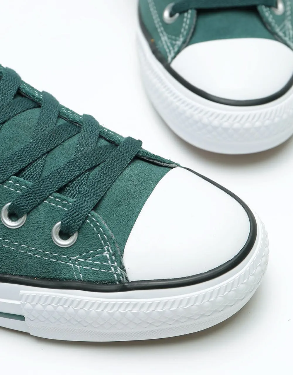 Converse CTAS Pro Hi Suede Skate Shoes - Faded Spruce/White