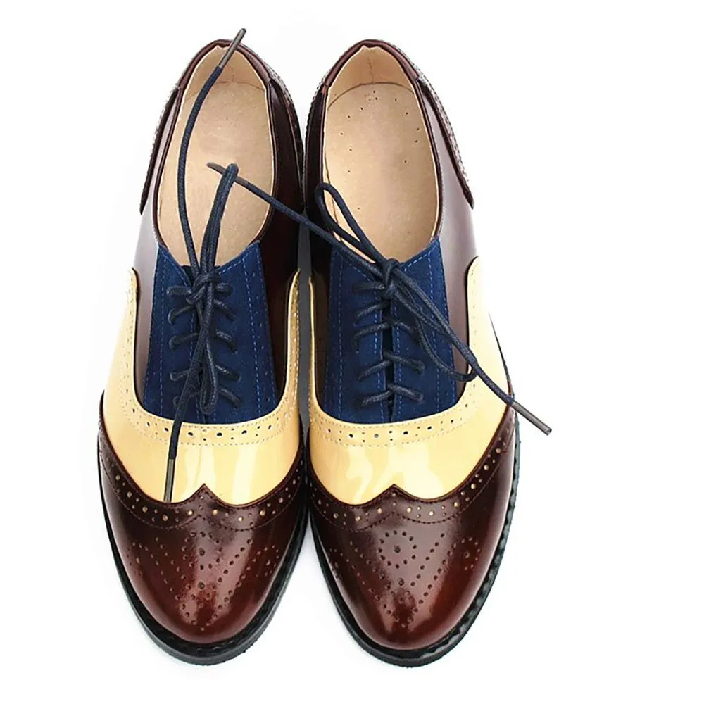 Cool Vintage Inspired Wingtip Oxford Shoes