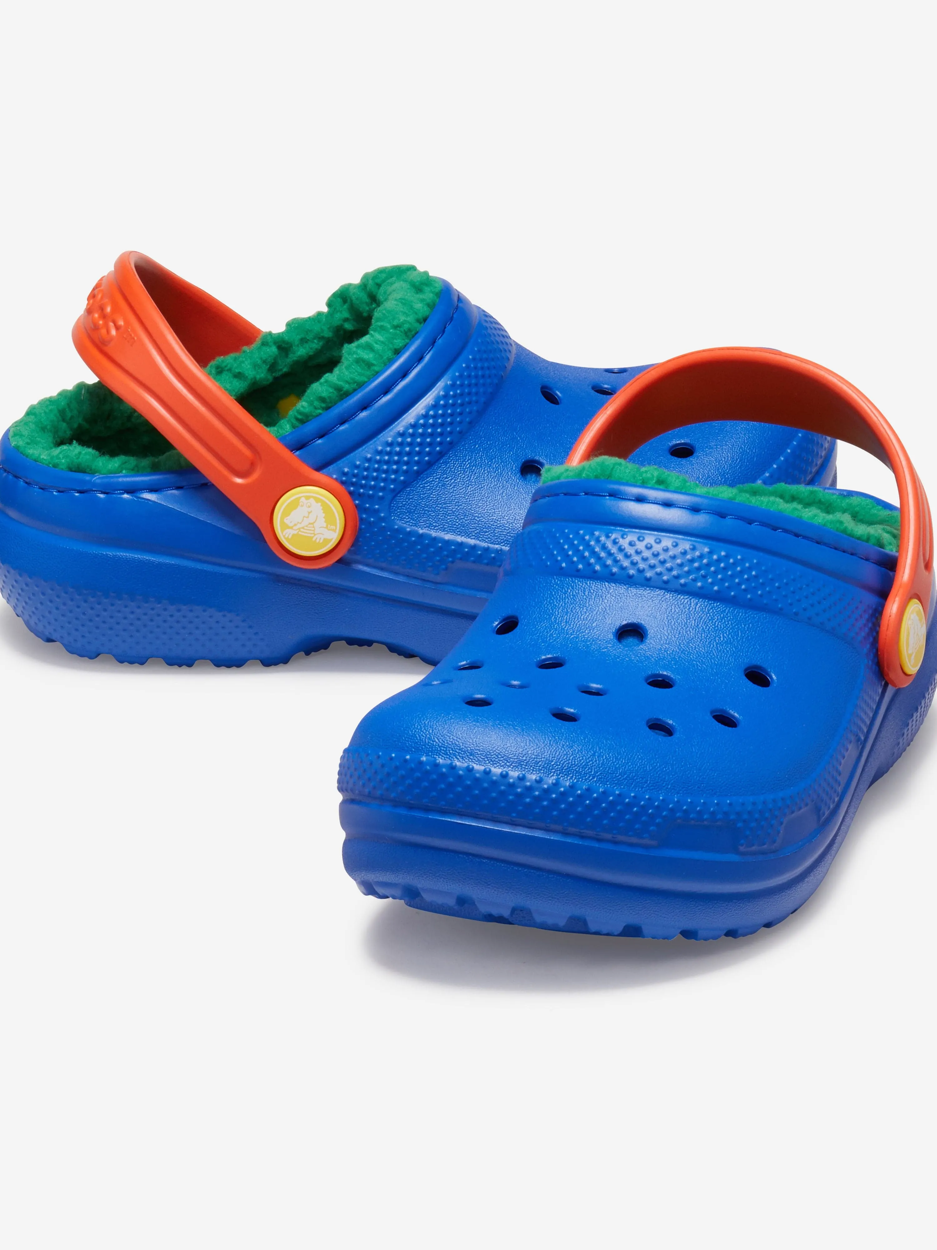 Crocs Boys Classic Lined Clog in Blue