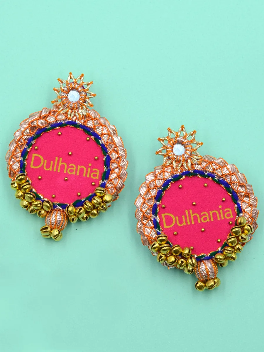 Dulhania Gota Patti Embroidered Earrings