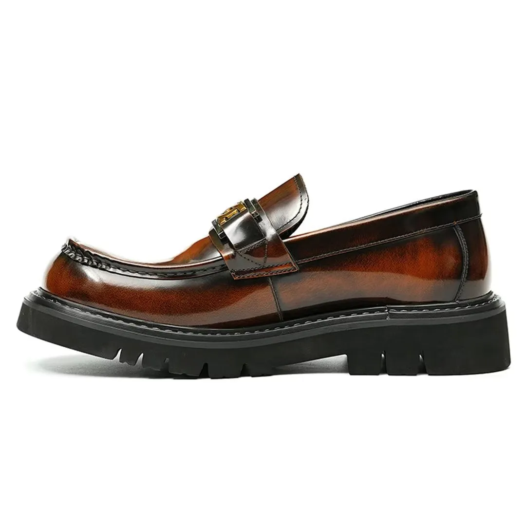 Eleganza Urbano Classy Cowhide Slip-On Dress Shoes