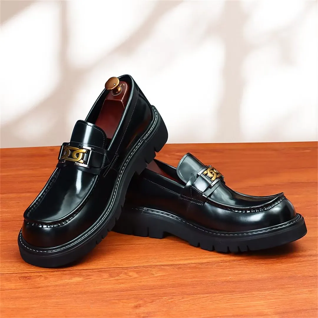 Eleganza Urbano Classy Cowhide Slip-On Dress Shoes