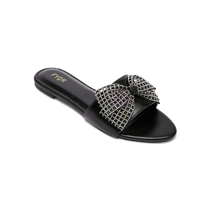 Embellished Bow Flat Sandal MY 216