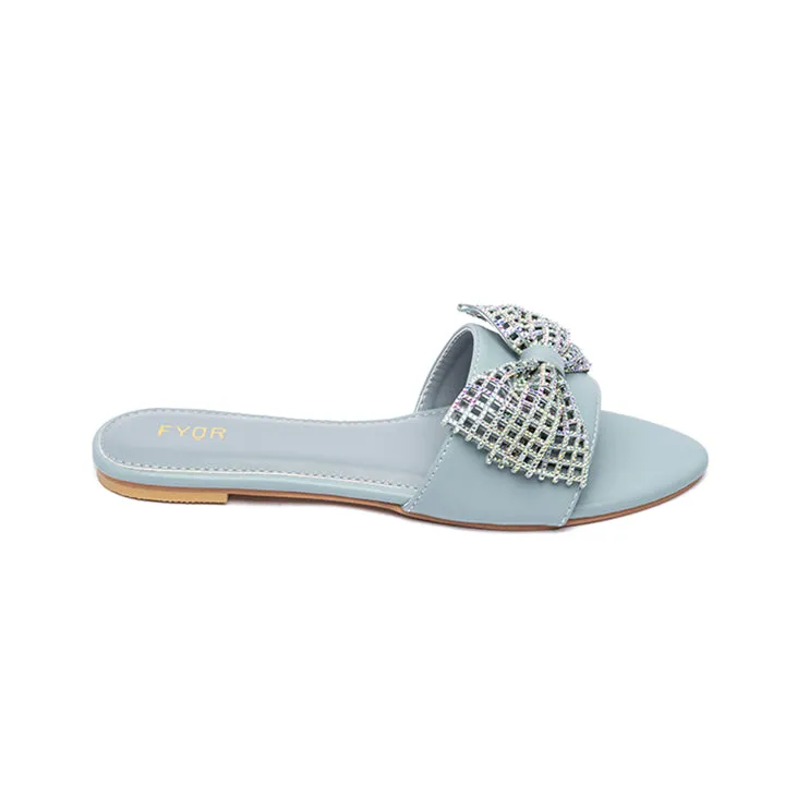 Embellished Bow Flat Sandal MY 216