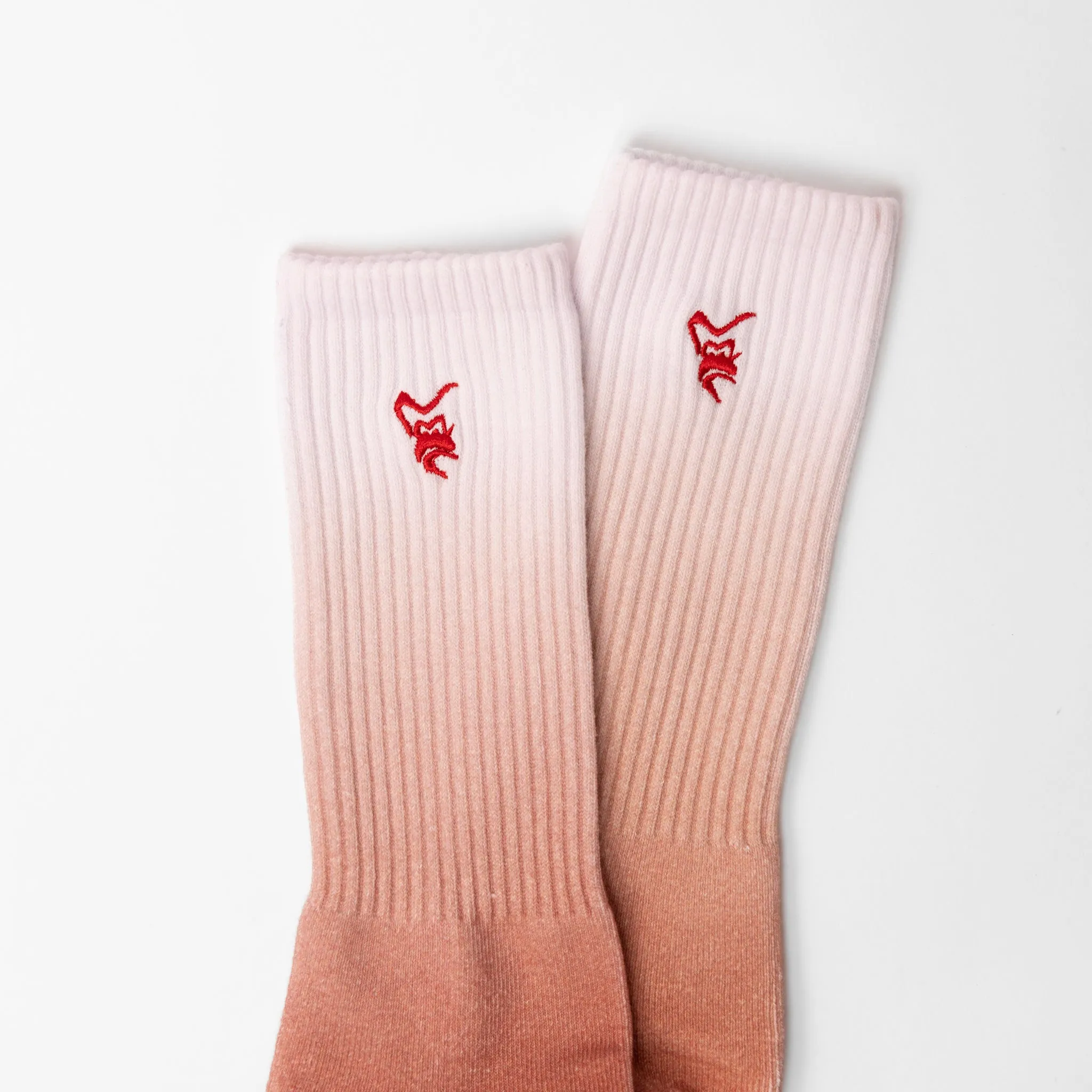 Embroidered Tie Dye Gym Socks