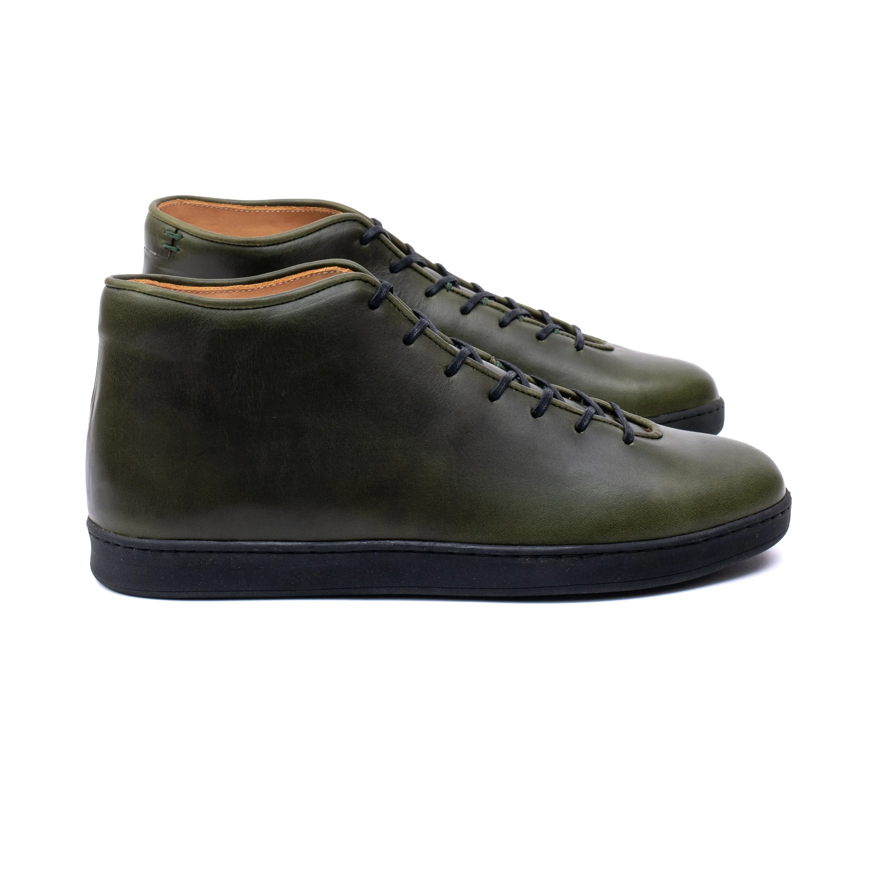 Everdon Wholecut Mid - Horween Forest Green Chromexcel