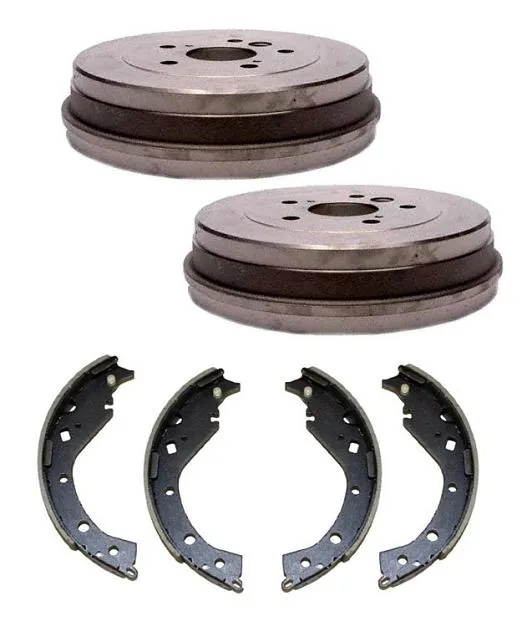 Fits 2003-2005 Toyota Rav4 Rear Brake Drums & Brake Shoes