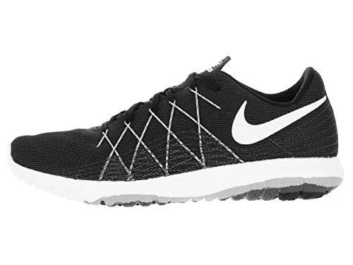 Flex Fury 2 Black/White/Wolf Grey/Dark Grey Running Shoe 8 BM Us