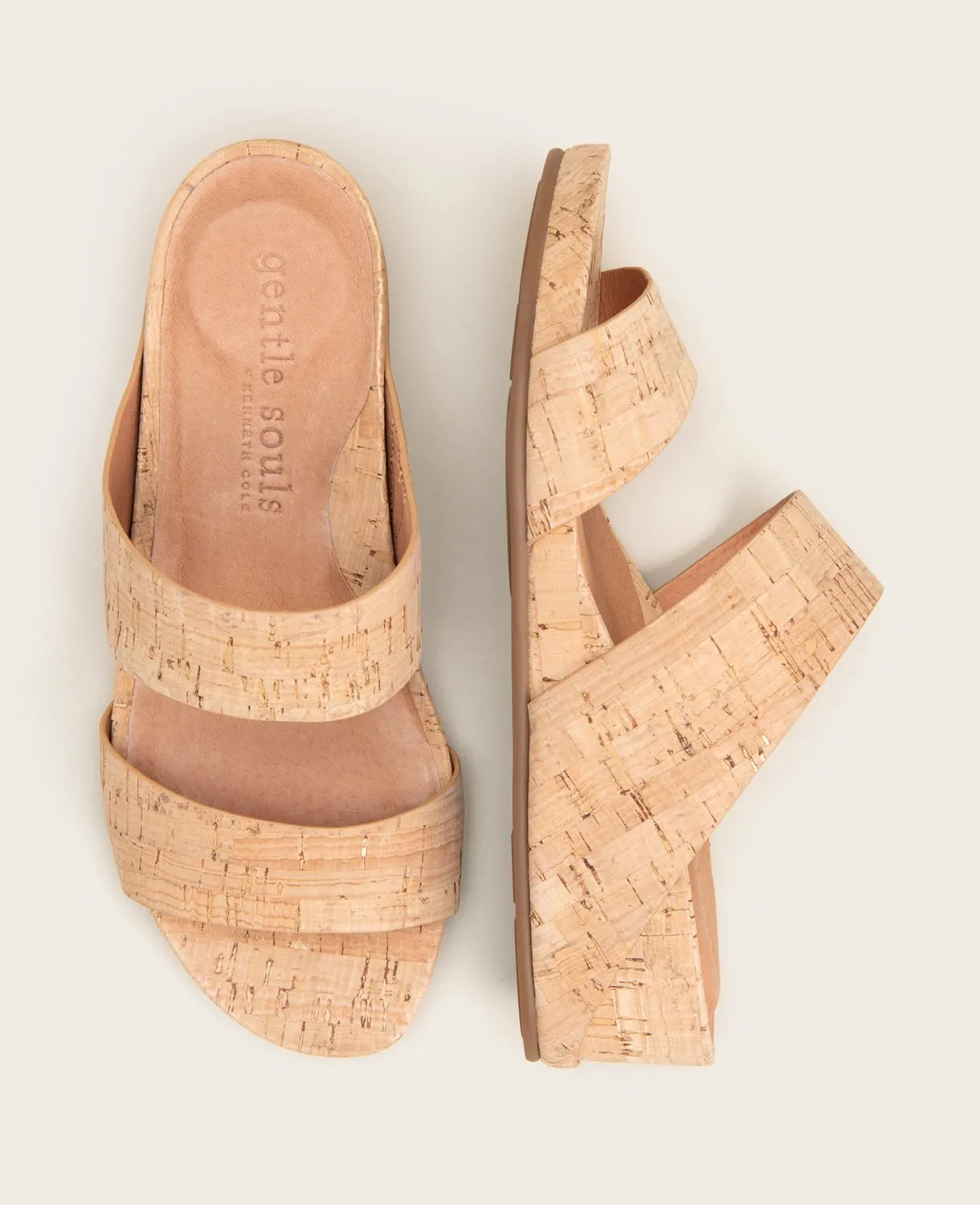 GENTLE SOULS - Gisele Two Strap Wedge Sandal