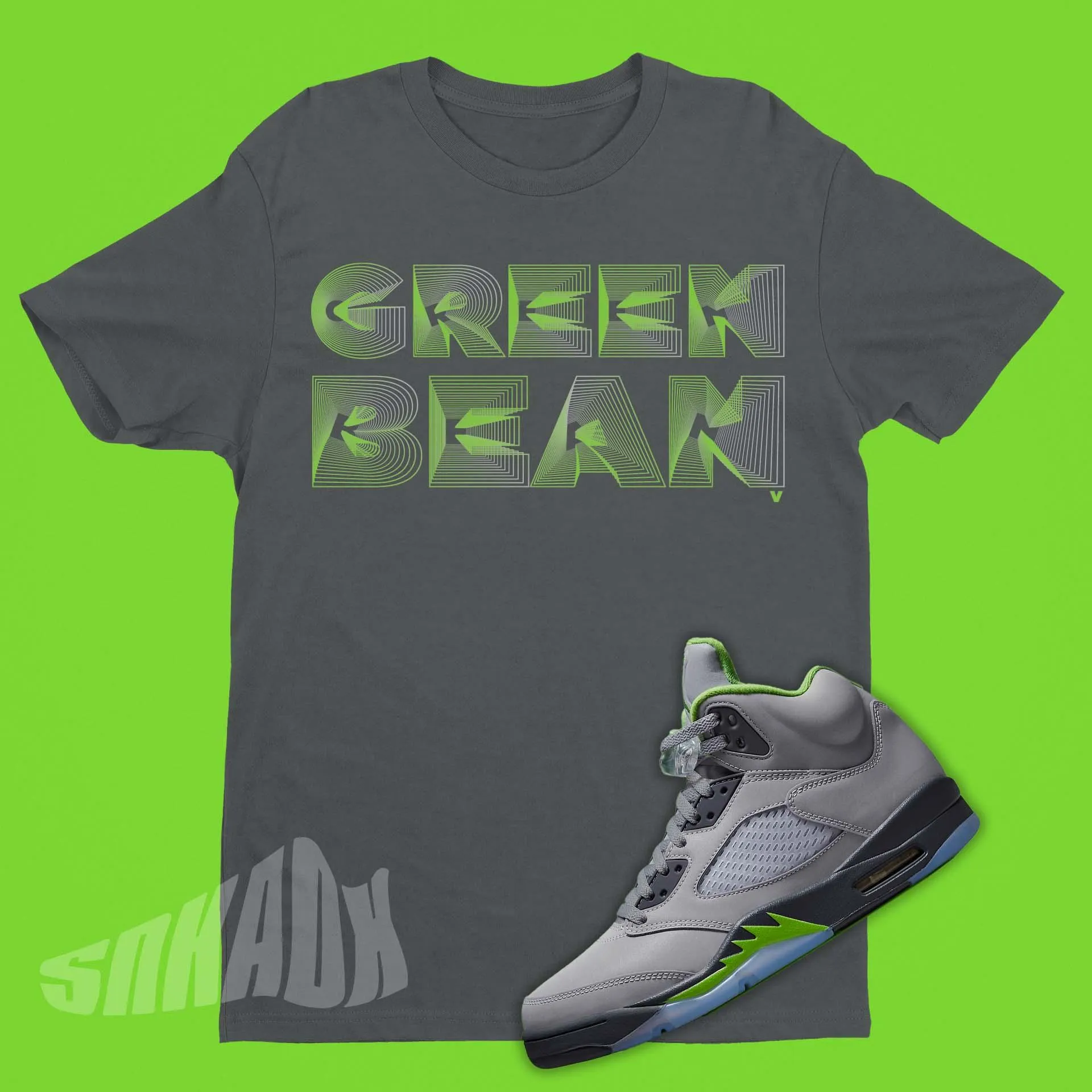 Green Bean 5's Shirts To Match Air Jordan 5 Green Bean