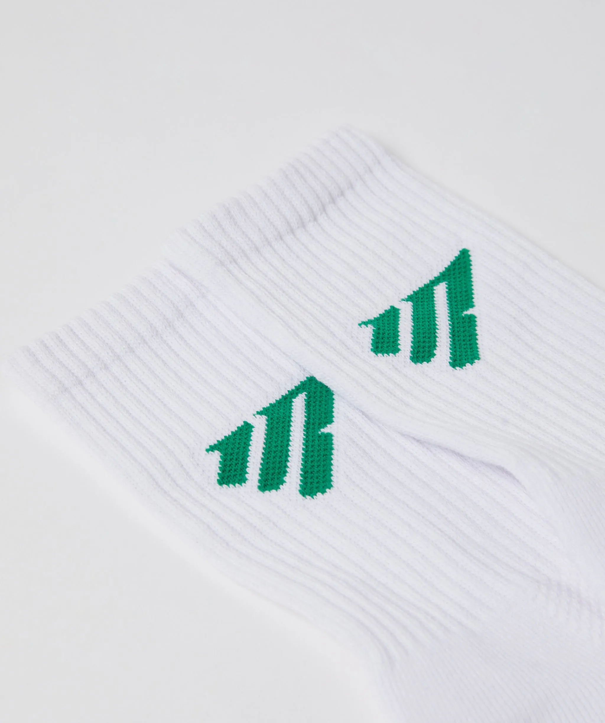 Green Crew Socks