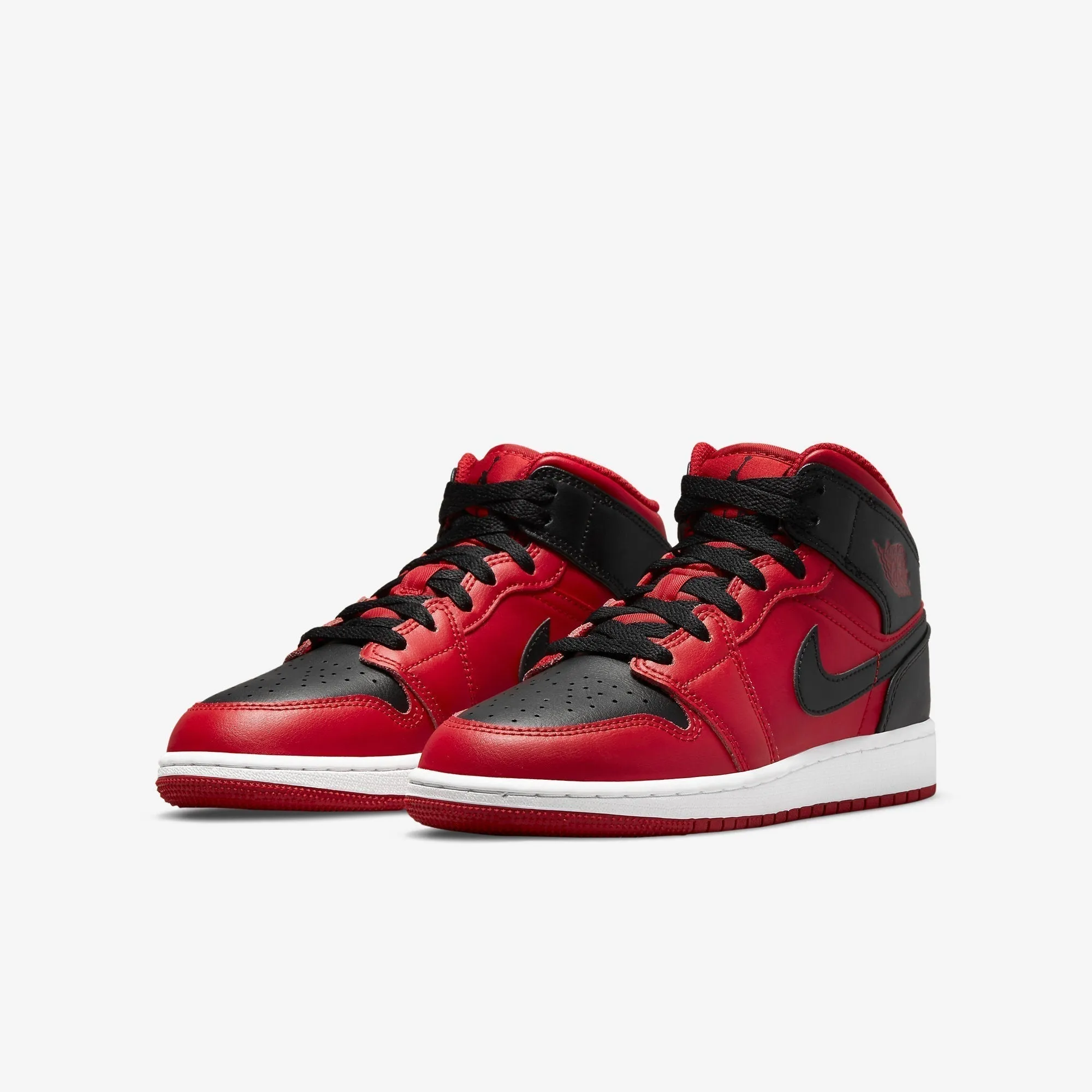 (GS) Air Jordan 1 Mid 'Reverse Bred' (2022) 554725-660