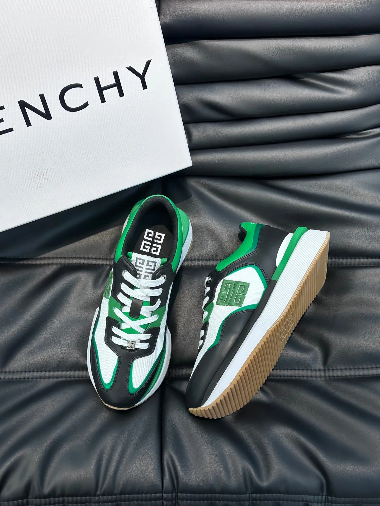 GVC Black and Green Sneakers-010