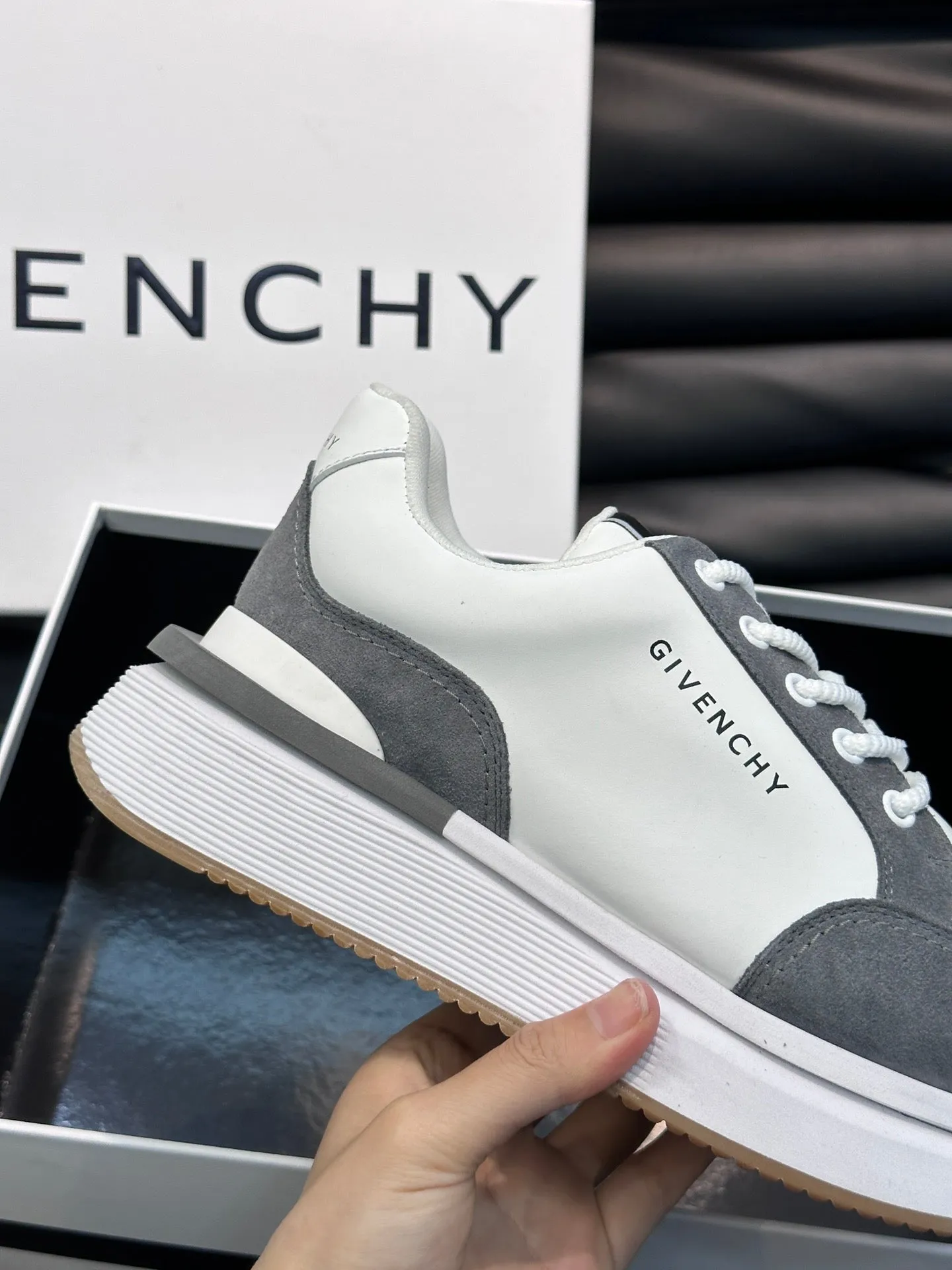 GVC Grey and White Sneakers-019