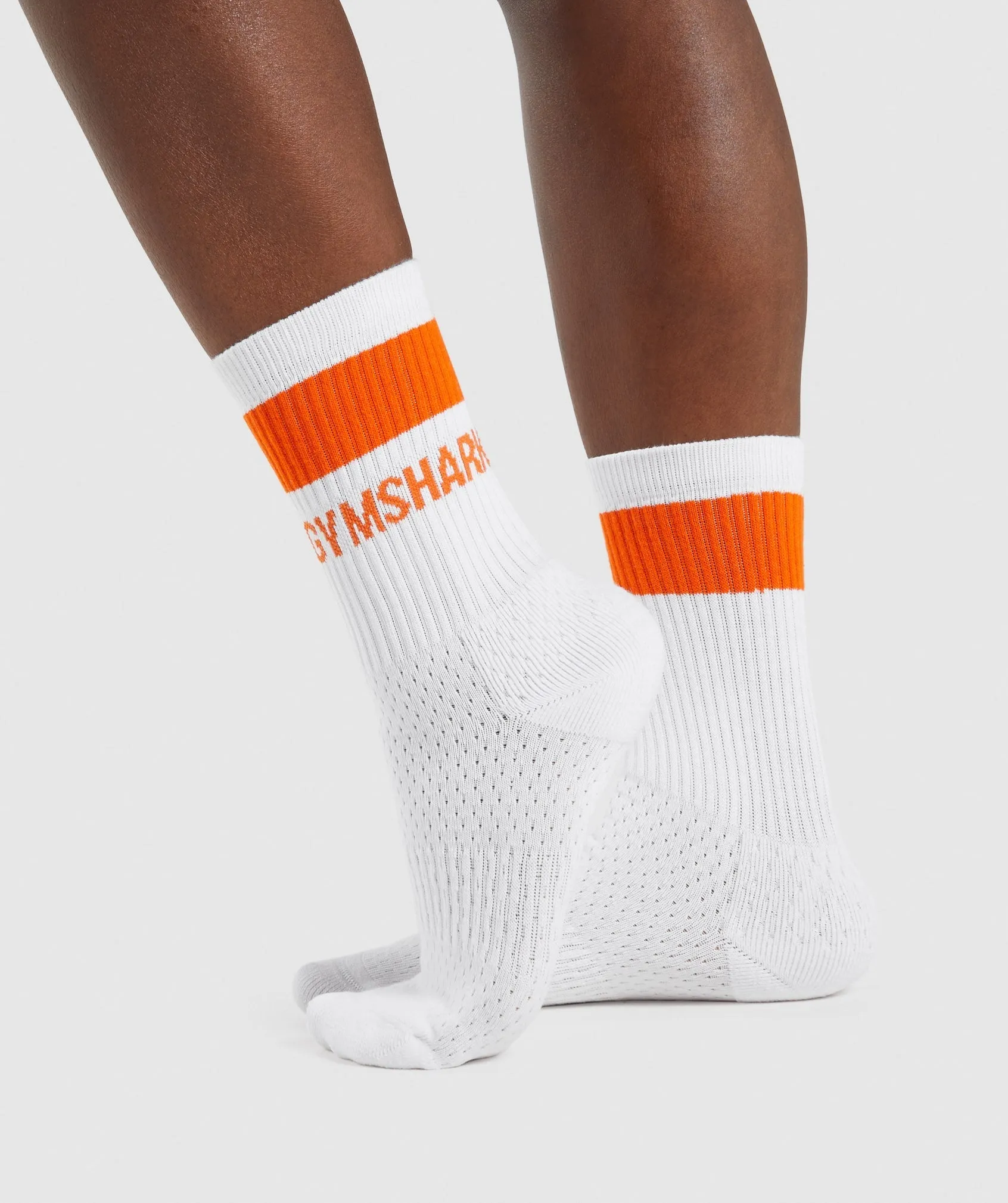 Gymshark Premium Logo Crew Socks - Sports Orange