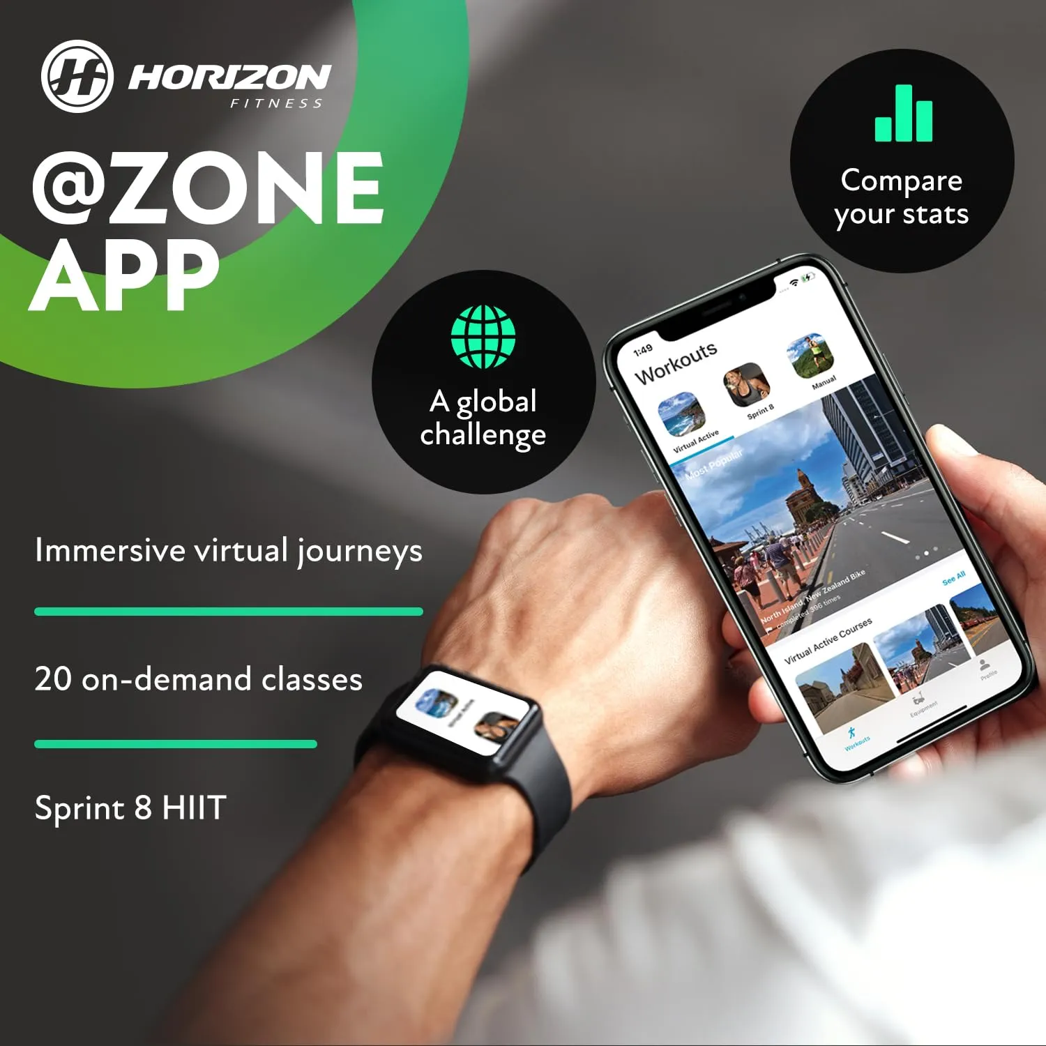 Horizon 7.0AT @Zone Treadmill