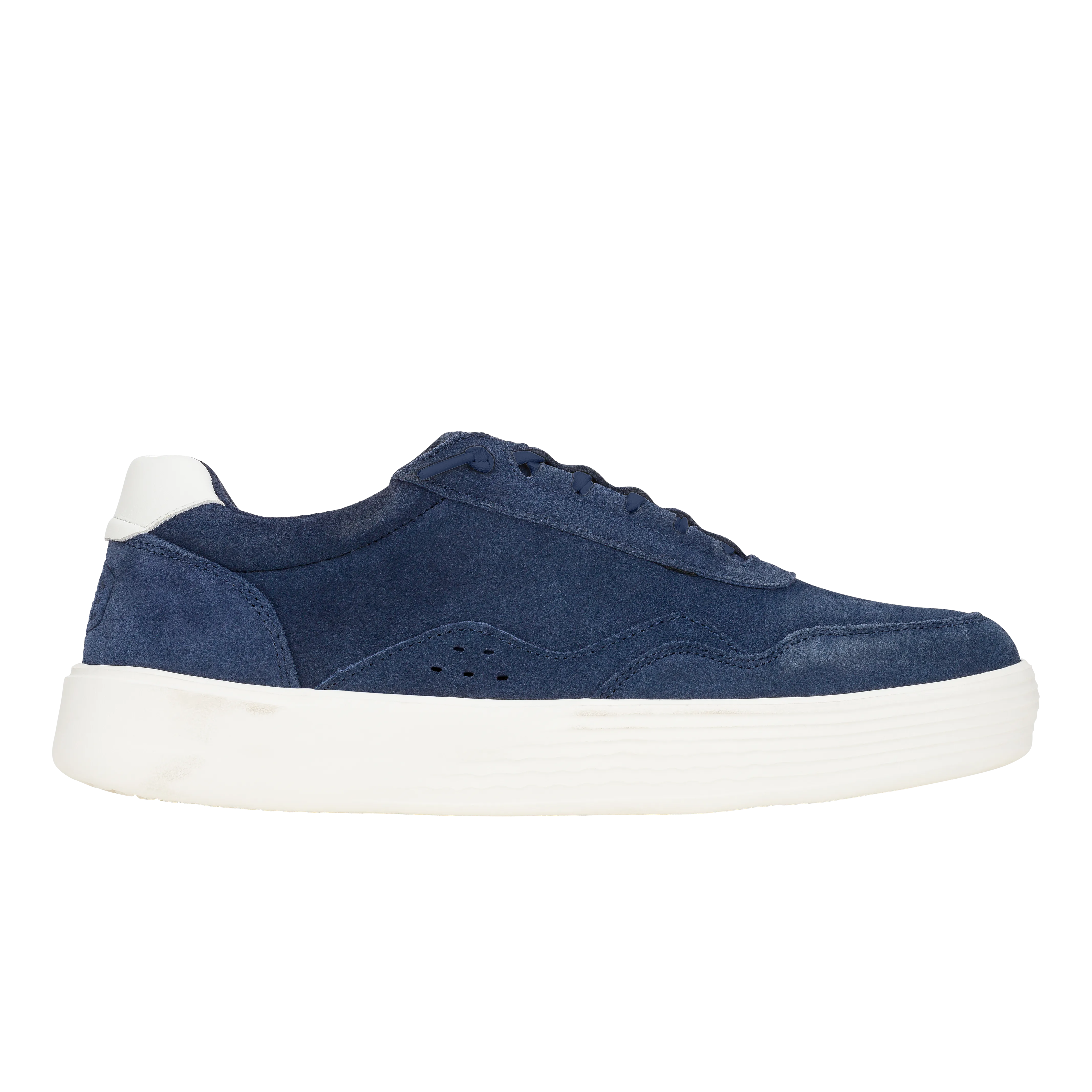 Hudson Suede Vintage Varsity - Navy/White