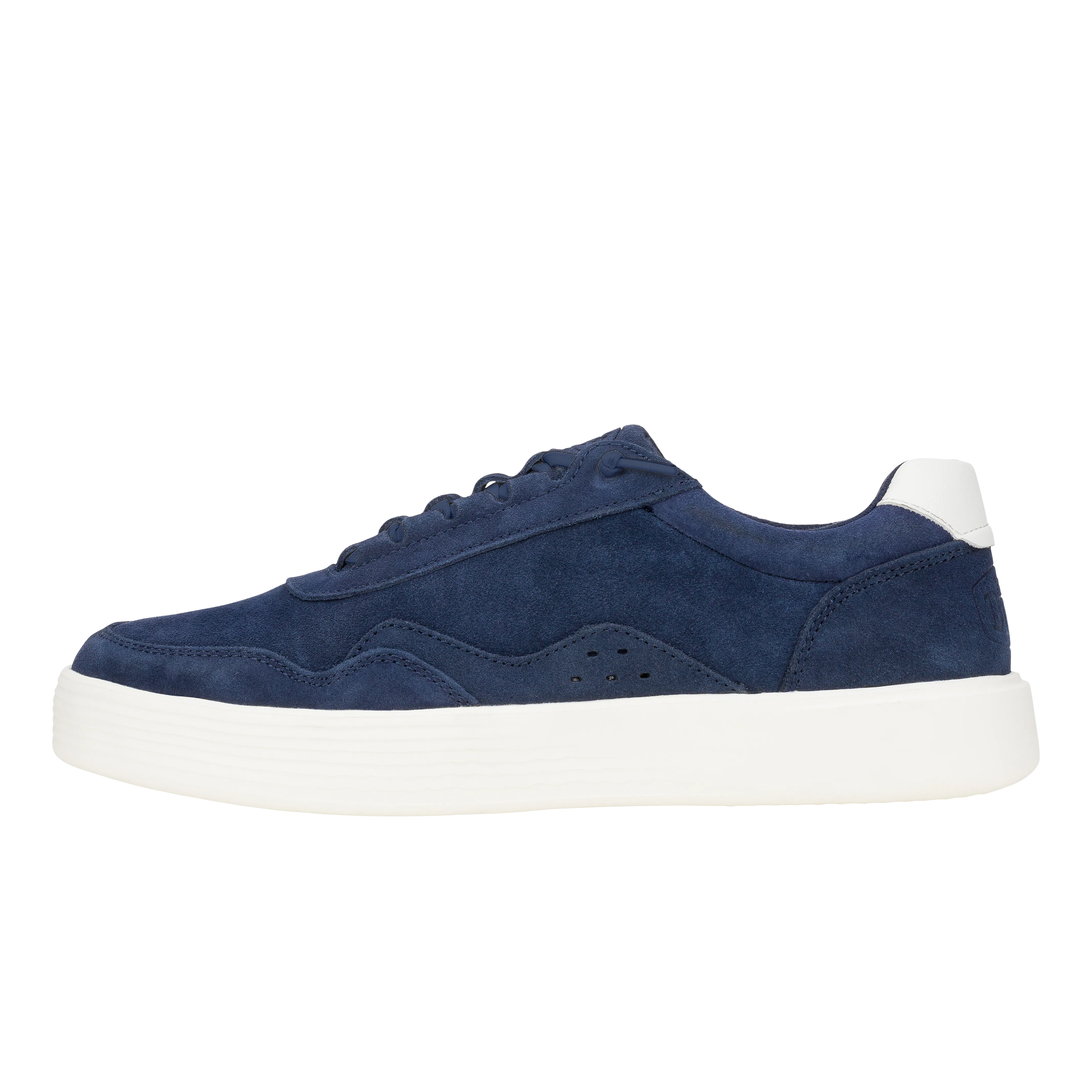 Hudson Suede Vintage Varsity - Navy/White